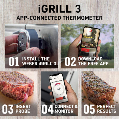 Termómetro para Carne Weber iGrill 3 Bluetooth