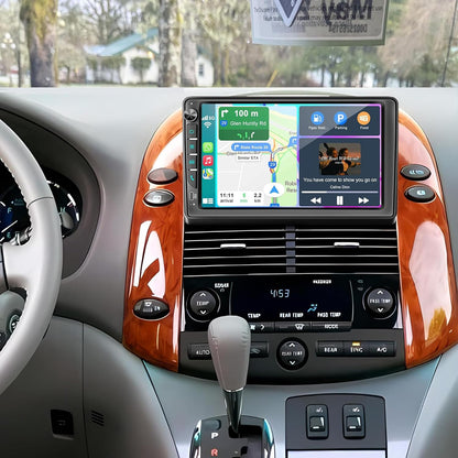 Estéreo con pantalla táctil de 9", para Toyota Sienna 2004-2010