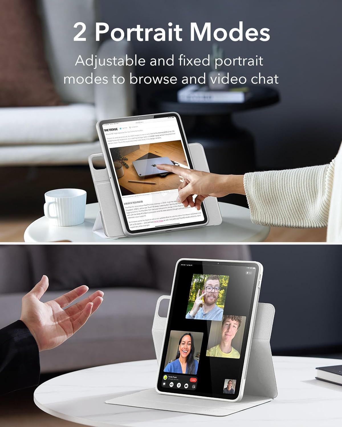 ESR Funda para iPad Air de 11", M2 (2024),  de 6, 5ª y 4ª gen.