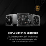 Fuente de Poder mag A550BN, 80 Plus Bronze, 20+4 Pin ATX, Vent. 120mm