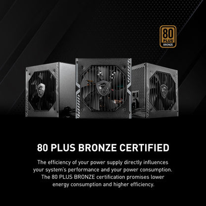 Fuente de Poder mag A550BN, 80 Plus Bronze, 20+4 Pin ATX, Vent. 120mm