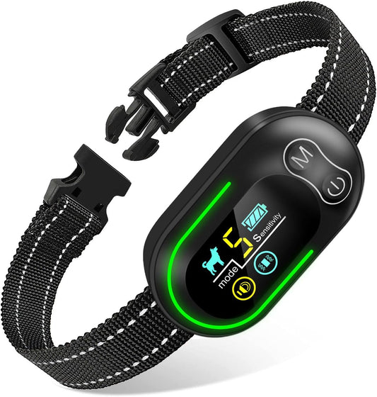 Wizco - Collar de ladridos inteligente recargable para perros.