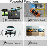 Mini Dash Cam de 3" FHD 1080P Cámara trasera DVR (USADO)