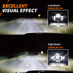 4 faros delanteros LED rectangulares de 60 W, 4 x 6" Z-OFFROAD