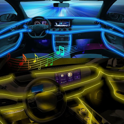 Tira de luces LED para interior de coche, RGB, control por app.