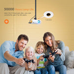Mini proyector, AuKing  1080P , compatible con HDMI, USB  iOS y Android.