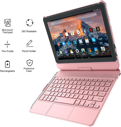 Funda con teclado para Kindle Fire HD10 y Fire HD10 Plus 11ª gen