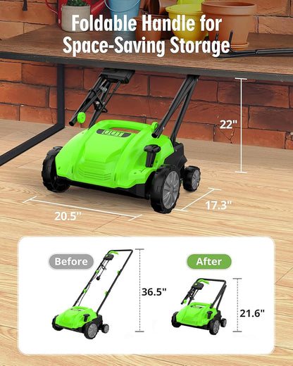 UUT Escarificador Eléctrico 2 En 1 13" Con Bolsa 30L