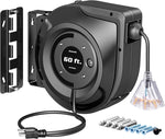 Carrete Retráctil Cable Extensión 60 Pies 12AWG. DEWENWILS