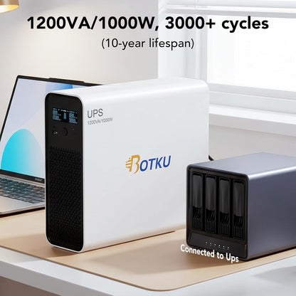Fuente de alimentación Botku 1200VA, reserva para UPS, 1000W (USADO)