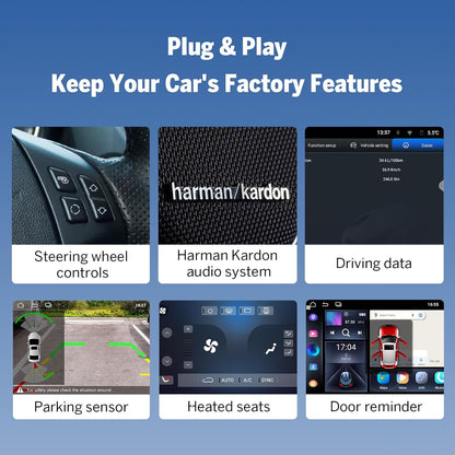 Estéreo Eonon  4+64GB BMW E90 9'' CarPlay Android Auto