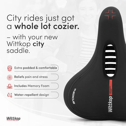 Wittkop - Asiento de Bicicleta para Hombres y Mujeres.