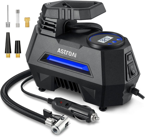 Compresor Aire AstroAI 12V 150 PSI Digital Para Auto LCD