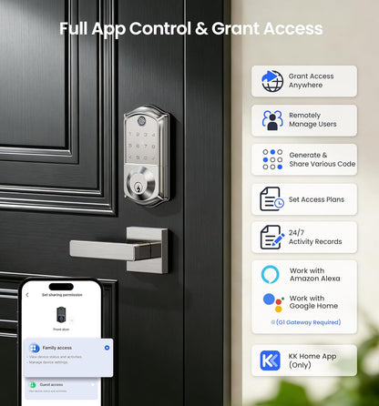 Cerradura Inteligente Veise VE017 Huella Código App