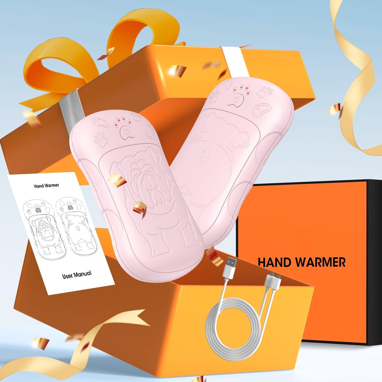 Calentadores de manos recargables, magnéticos, recargables.