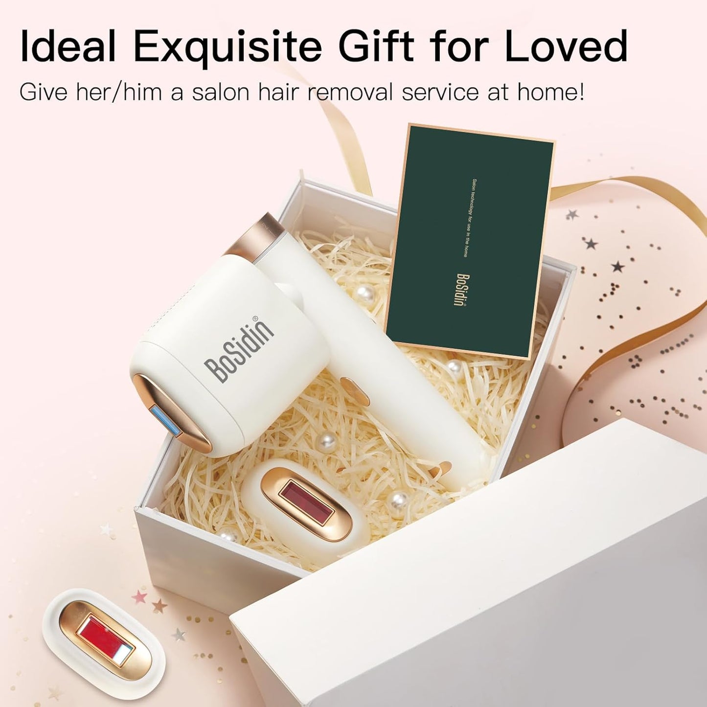 BoSidin Depilación láser, depilación IPL con enfriamiento de hielo sin dolor