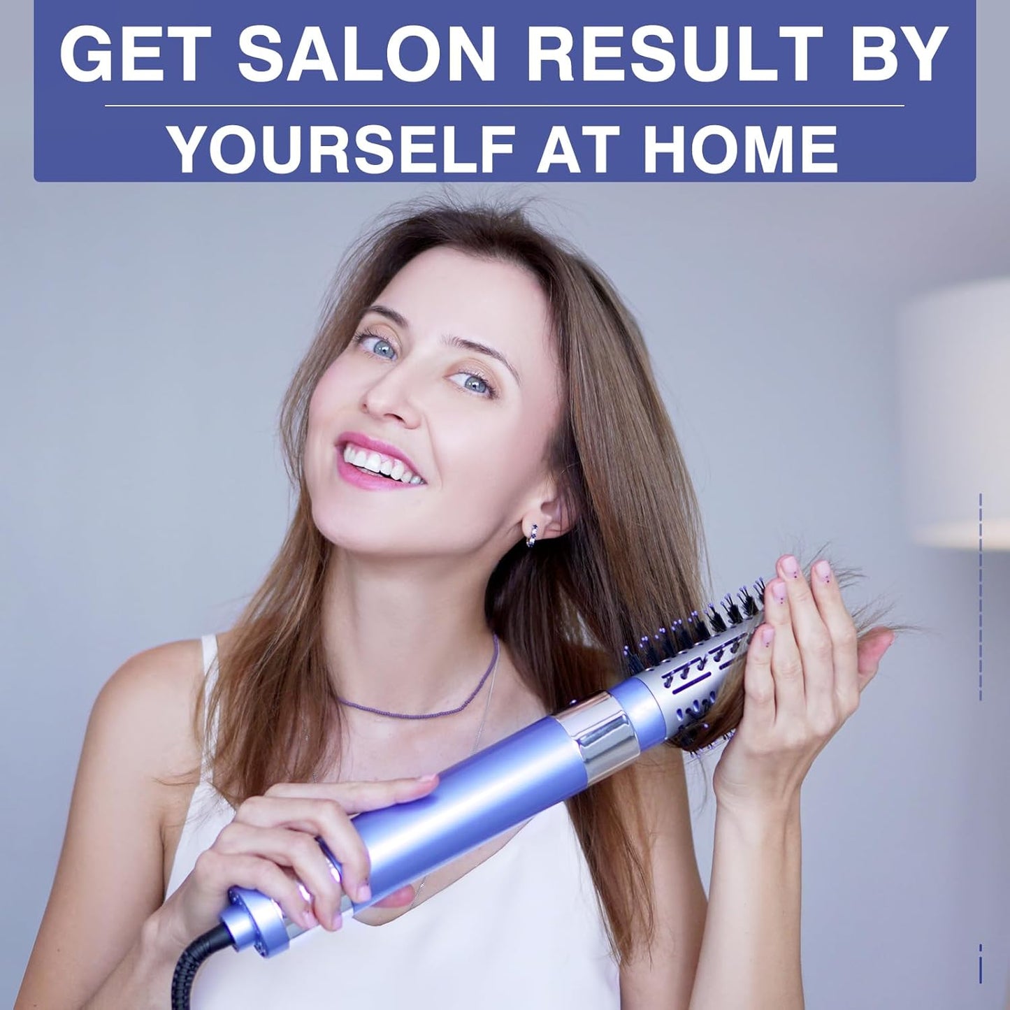 Cepillo secador de pelo de alta velocidad Lyealion Púrpura