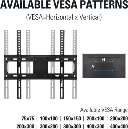 Soporte de pared, televisores de 32 a 65", Mounting Dream, brazo dual.