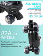 Patines ajustables Sowume, con ruedas que brillan, 10-13 USA.