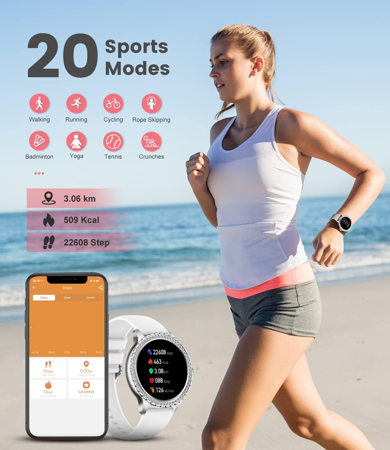 Reloj inteligente Gadixy fitness Bluetooth