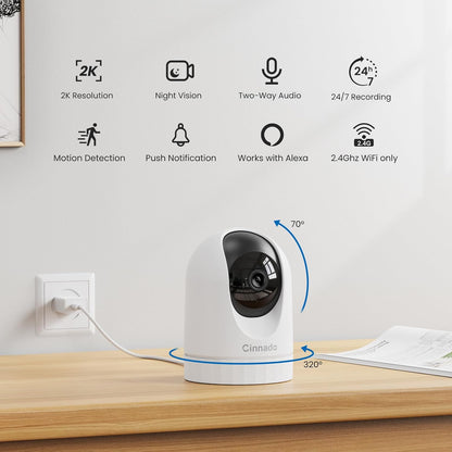 Cinnado Cámara de seguridad para interiores (USADO)