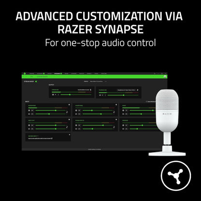 Micrófono USB Razer Seiren V3 Mini Blanco Condensador