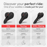 Wittkop - Asiento de Bicicleta para Hombres y Mujeres.