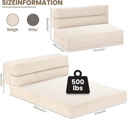 Sofá cama plegable, colchón cómodo y sofá de piso, Juikury.