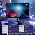 Monitor Yoyetion de 19" HD (1440 x 900), 75HZ HDMI-VGA, LED.