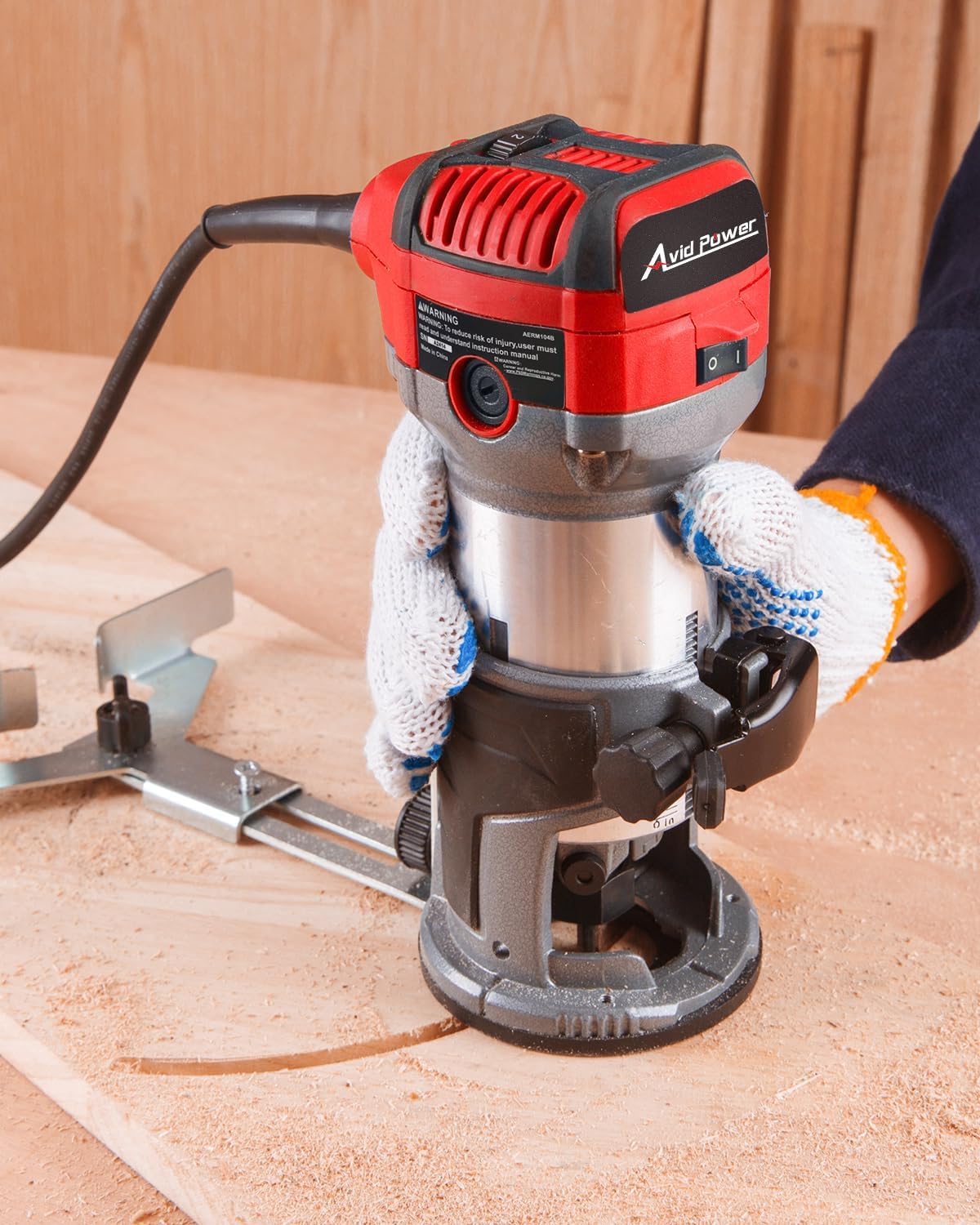 Herramientas de enrutador compacto de 6,5 amperios y 1,25 HP AVID POWER