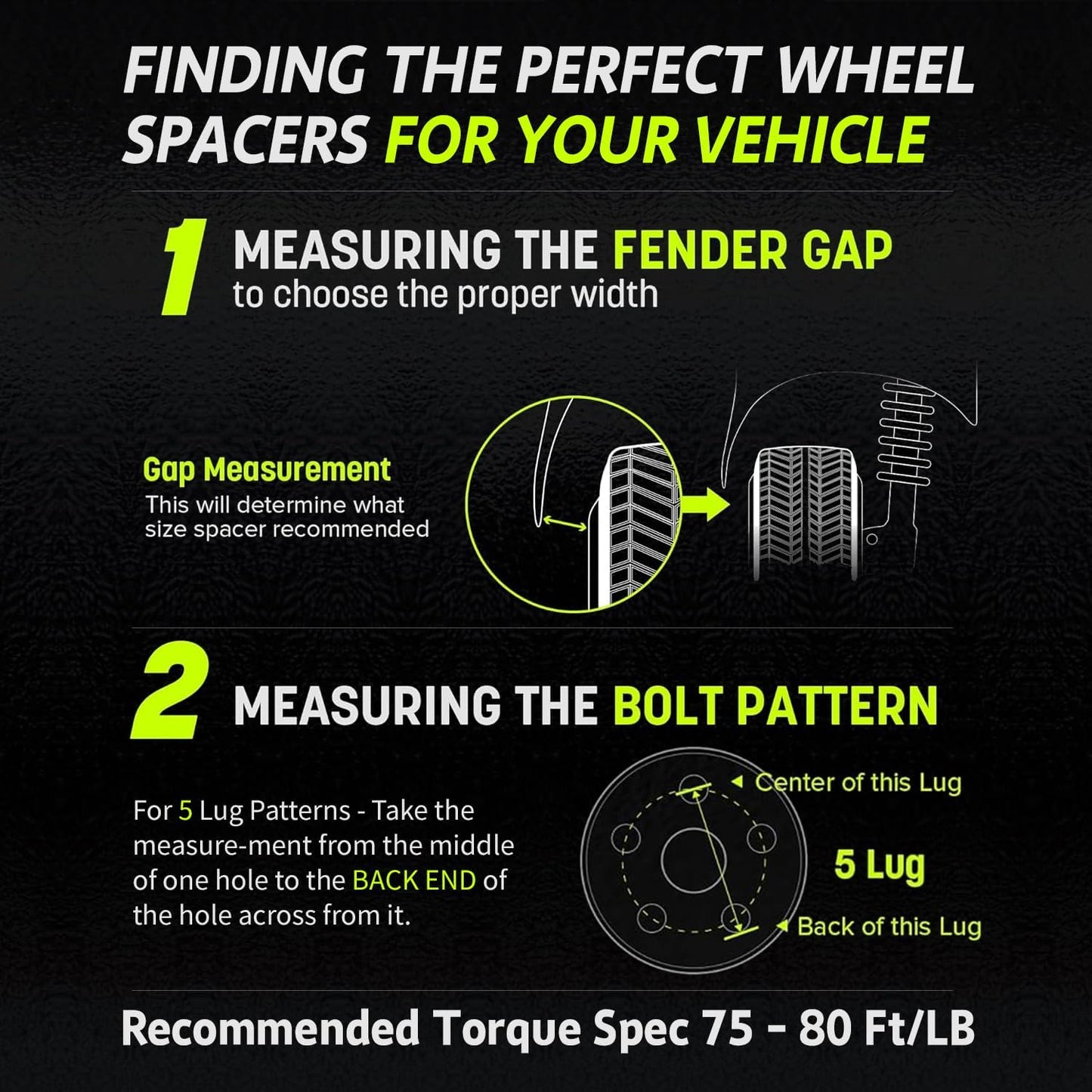 2pcs Rueda espaciadores, 15 mm de espesor  5 x 114,3 12,7 x 11,4 cm USADO