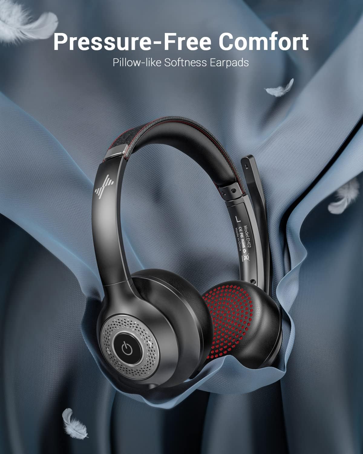Auriculares inalámbricos con micrófono y cancelacion de ruido.