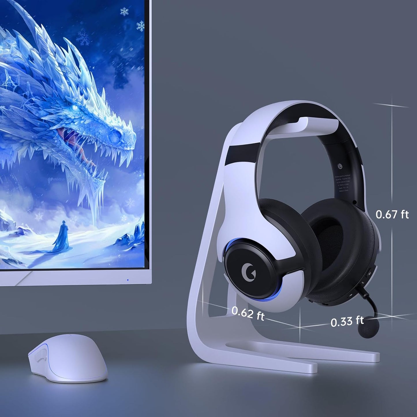 Auriculares inalámbricos para juegos - Captain370 BLANCO