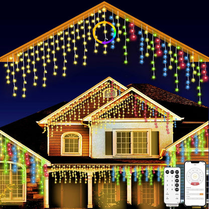 Luces de Navidad para exteriores, 40M/1680 LED, Control rem.
