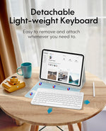 Teclado iPad PRO CHESONA Bluetooth Funda Desmontable 11" M4 2024