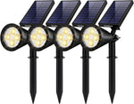 Luces solares para exteriores InnoGear, impermeables, 4 (blanco cálido).
