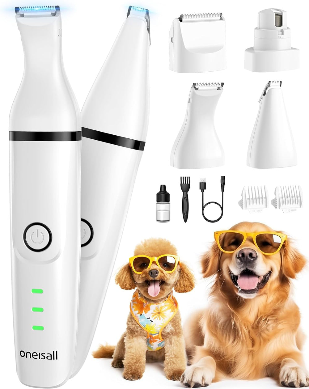 Kit de aseo inalámbrico 4 en 1 Oneisall para mascotas
