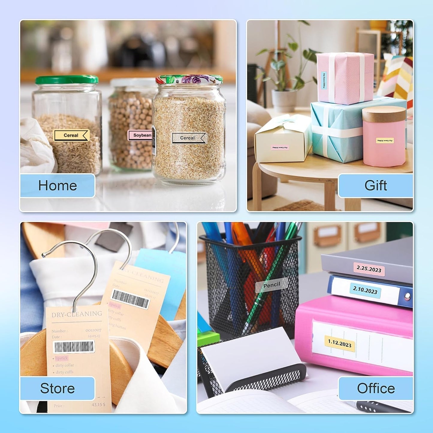 POLONO P31S Máquina para etiquetar con Cinta, Impresora térmica portátil.