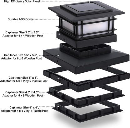 Kit de 8 luces solares para exteriores, luz de llama parpadeante.