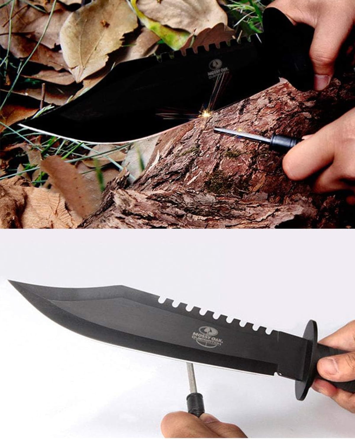 Mossy Oak - Cuchillo de supervivencia y de caza.