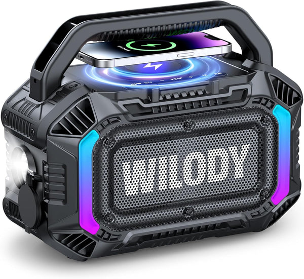 Altavoz Bluetooth inalámbrico, Wilody Boost10X Ultra, IPX7 (USADA)