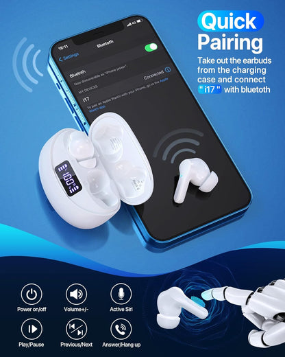 Auriculares inalámbricos Bluetooth IPX7