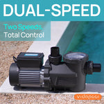 Bomba de Piscina Vidapool SPD150-LV, Dual sobre el suelo (DETALLE)