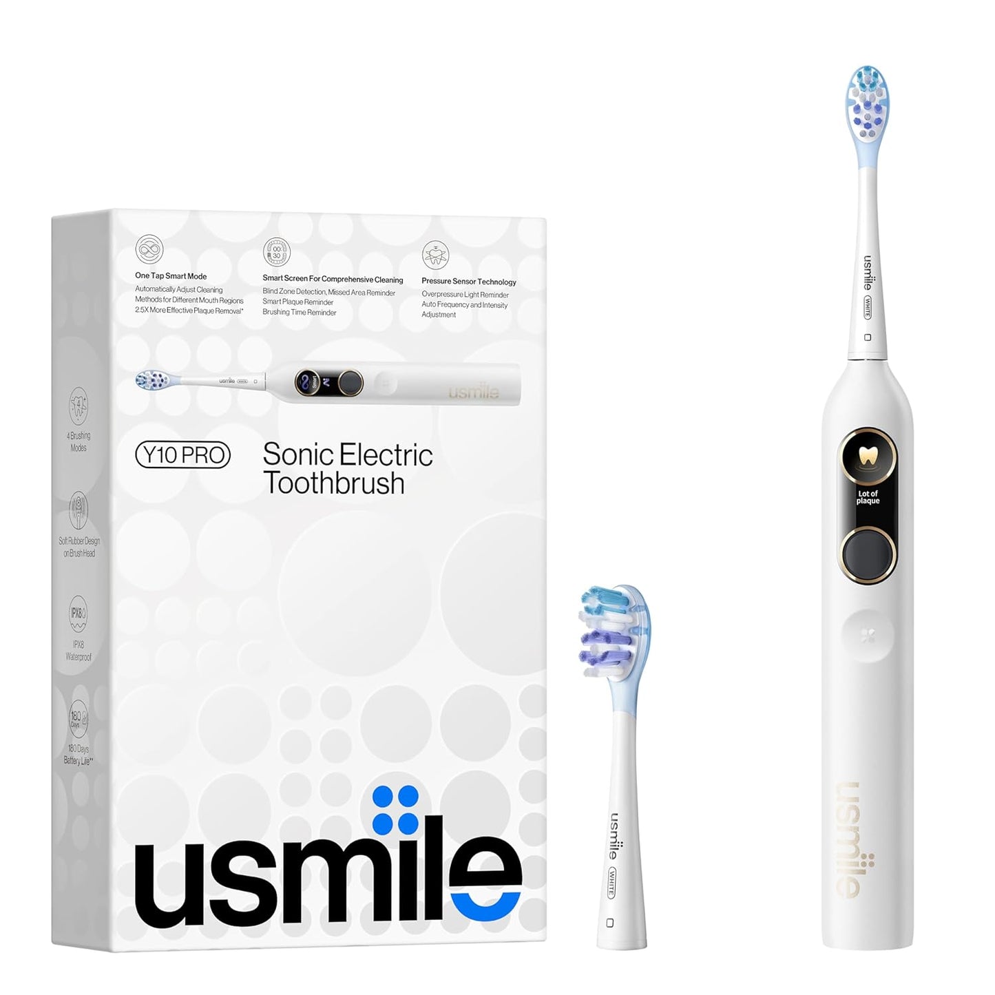 Cepillo de dientes eléctrico recargable, impermeable, (USADO).