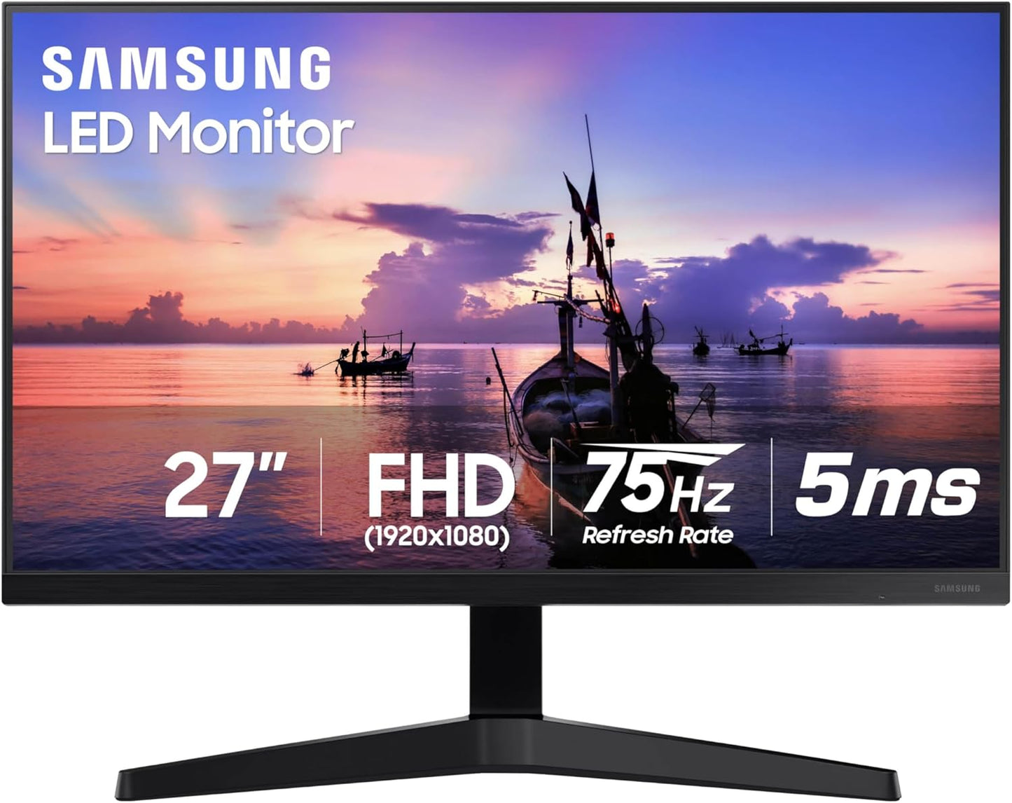 Monitor de computadora, Samsung T35F, 27", Panel IPS, FreeSync.