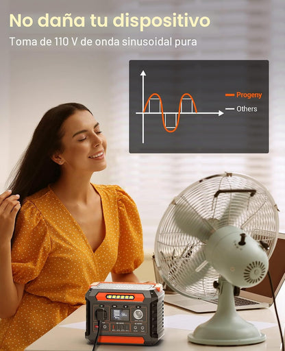 Estación De Energía Portátil 300W 288Wh Onda Sinusoidal