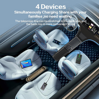 Cargador USB para coche, multipuerto para Tesla modelo 3/Y.