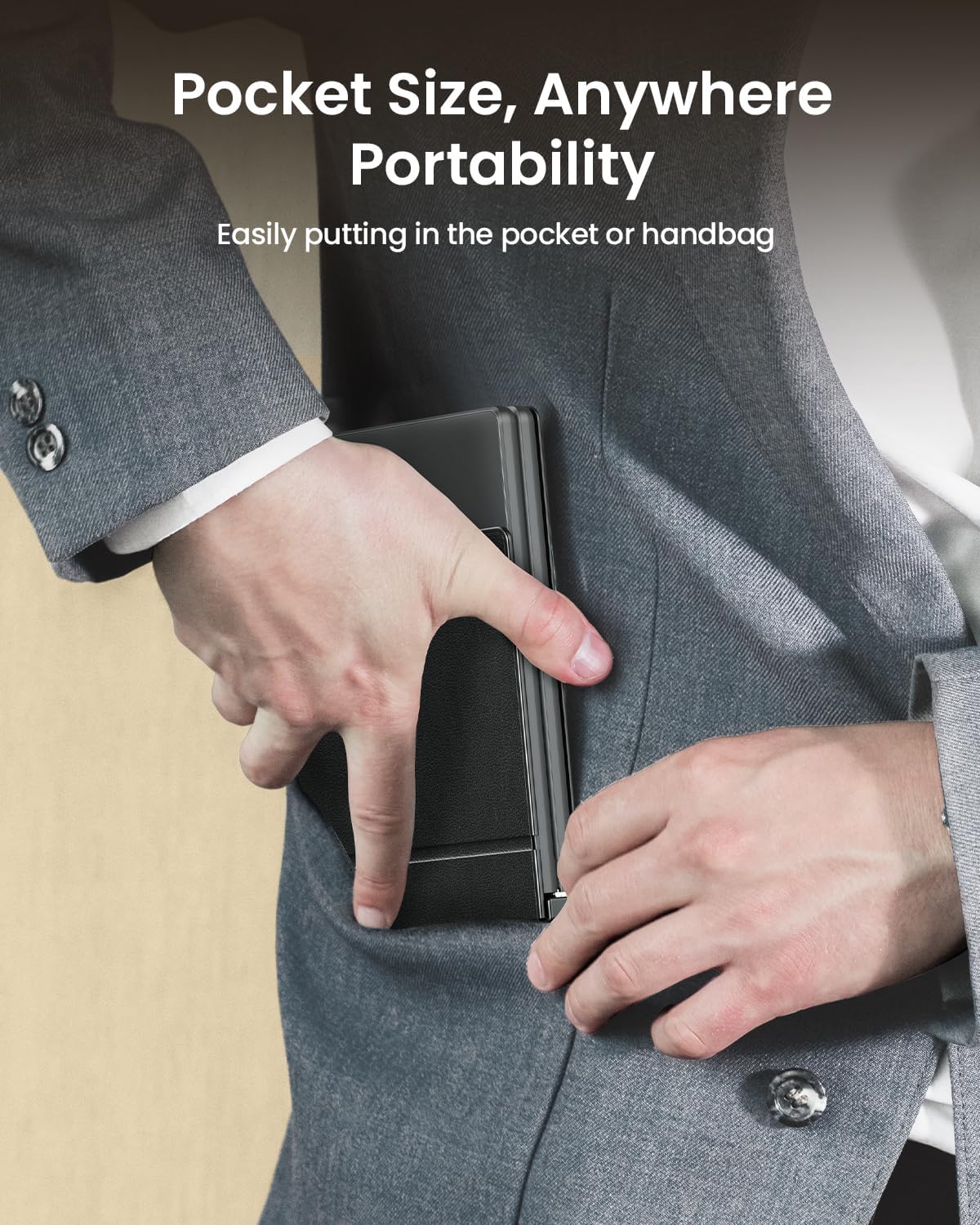 ProtoArc - Teclado compacto plegable XK04 inalámbrico