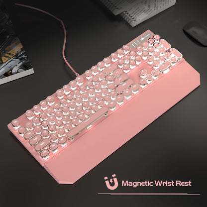 Teclado mecánico para juegos, MageGee, retroiluminado c/cable.