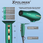 Secador de pelo Pro Ionic Salon Xpoliman, secado rápido 2000 v